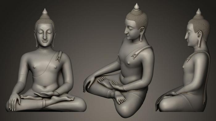 Buddha figurines (STKBD_0007) 3D model for CNC machine